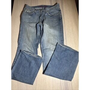 Vintage Blue Cult Jeans Men 32 Light Blue Faded Distressed Y2K Bootcut Denim